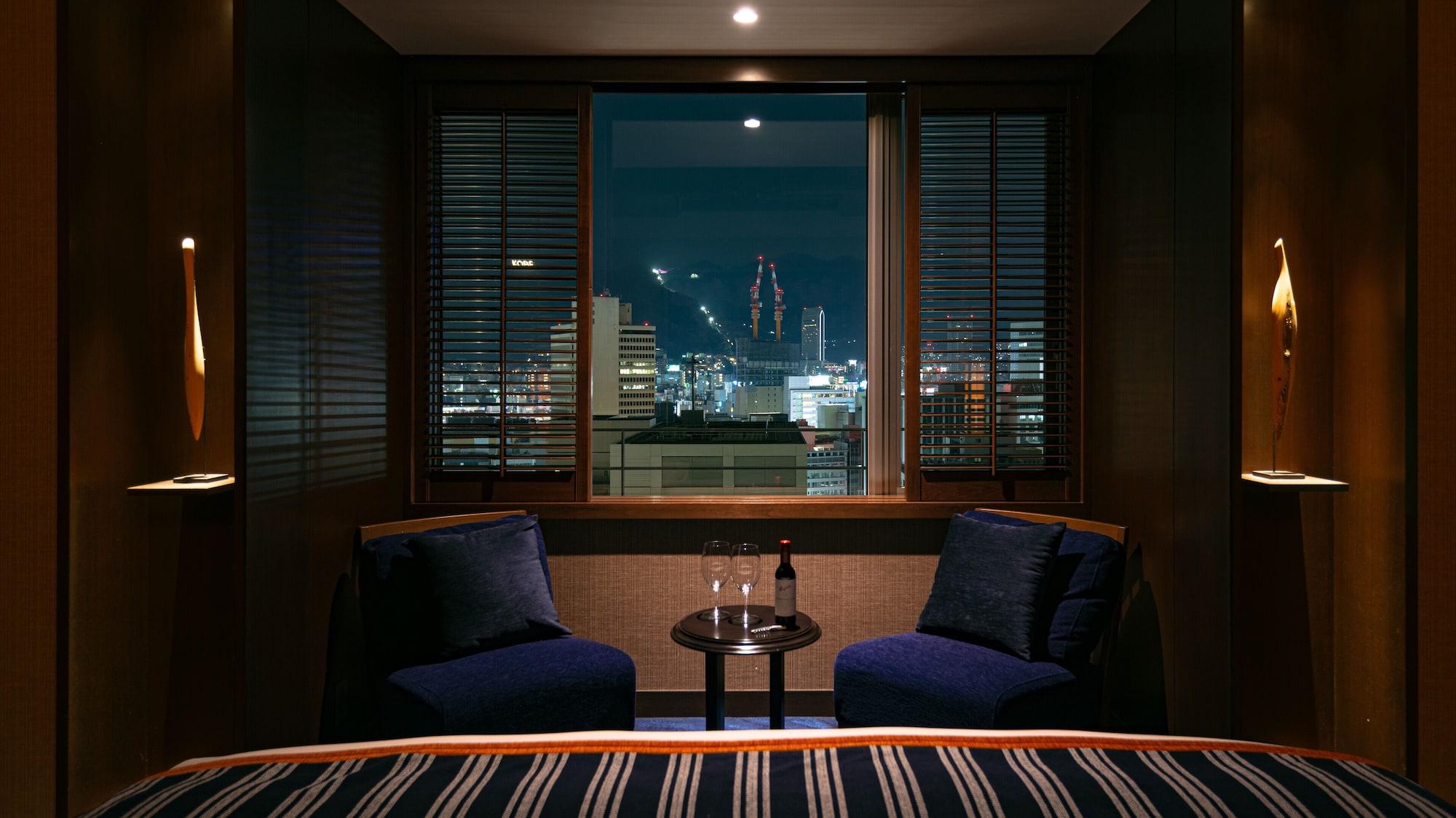 Oriental Hotel Kobe Exteriör bild A room at the hotel